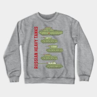 For the tank lover. Heavy tanks of the USSR WW2 Crewneck Sweatshirt